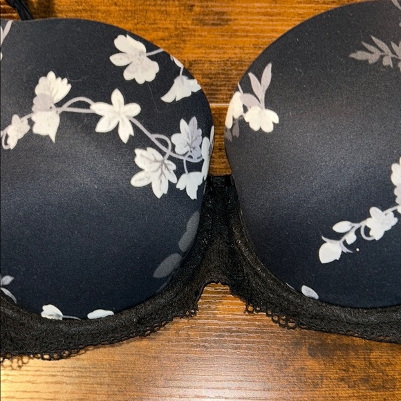 Auden Floral Black Lace Bra 36DD - Picture 3 of 6